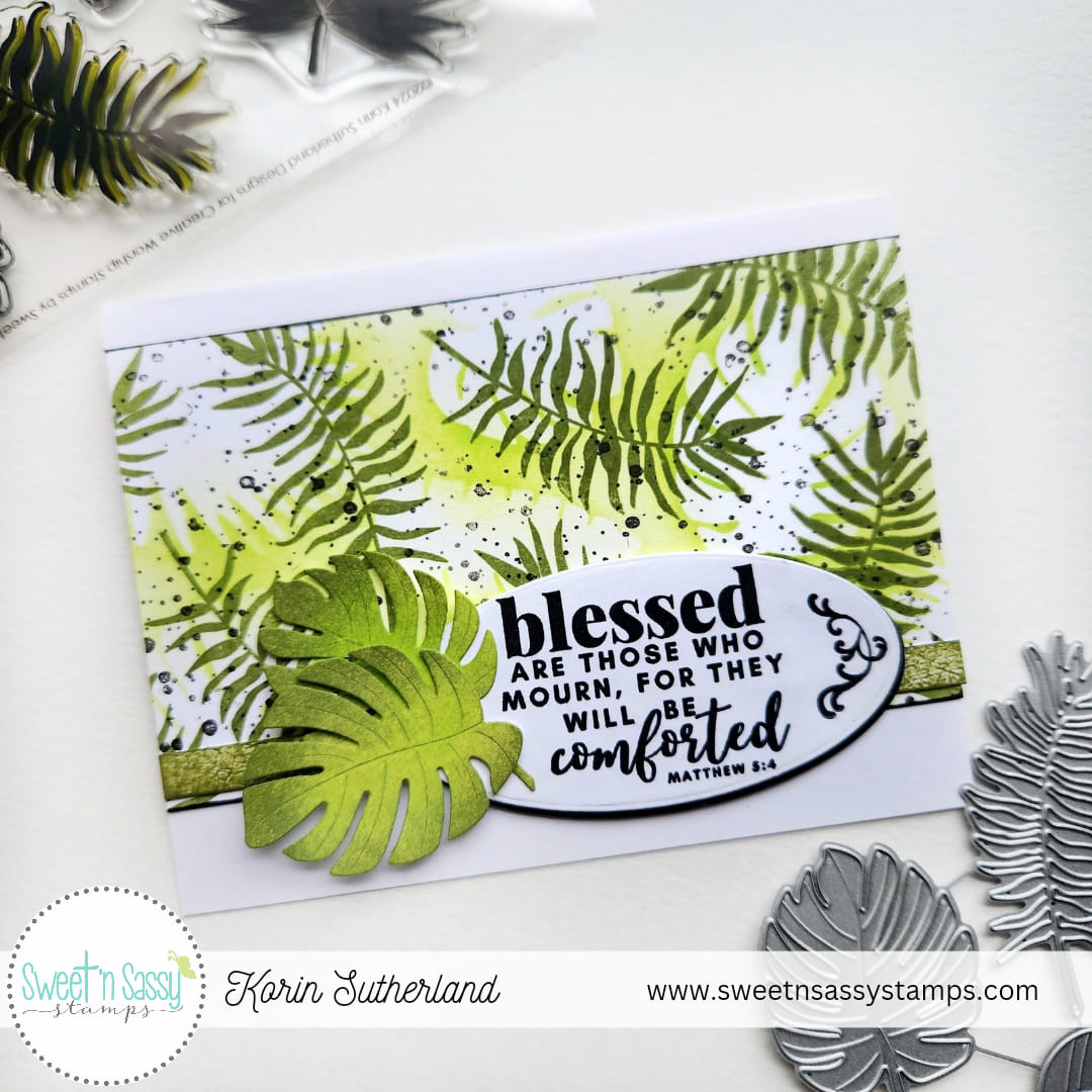 Tropical Foliage Silhouettes Clear Stamp Set