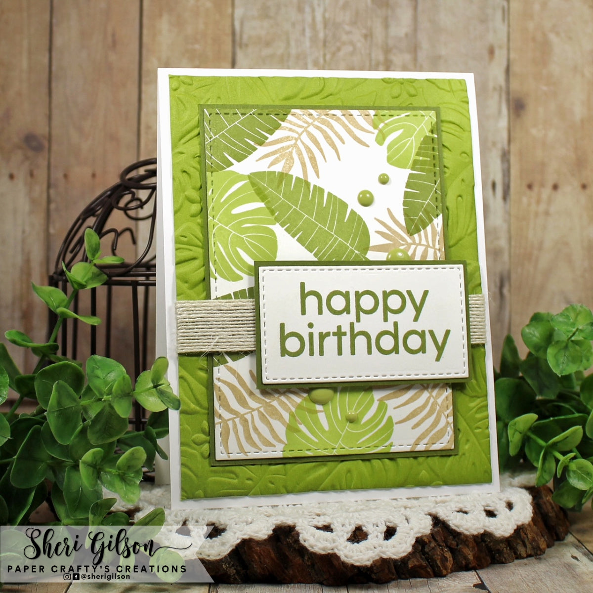 Tropical Foliage Silhouettes Clear Stamp Set