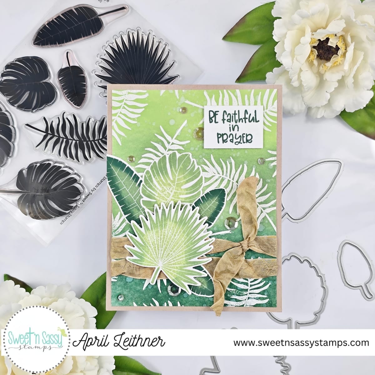 Tropical Foliage Silhouettes Clear Stamp Set