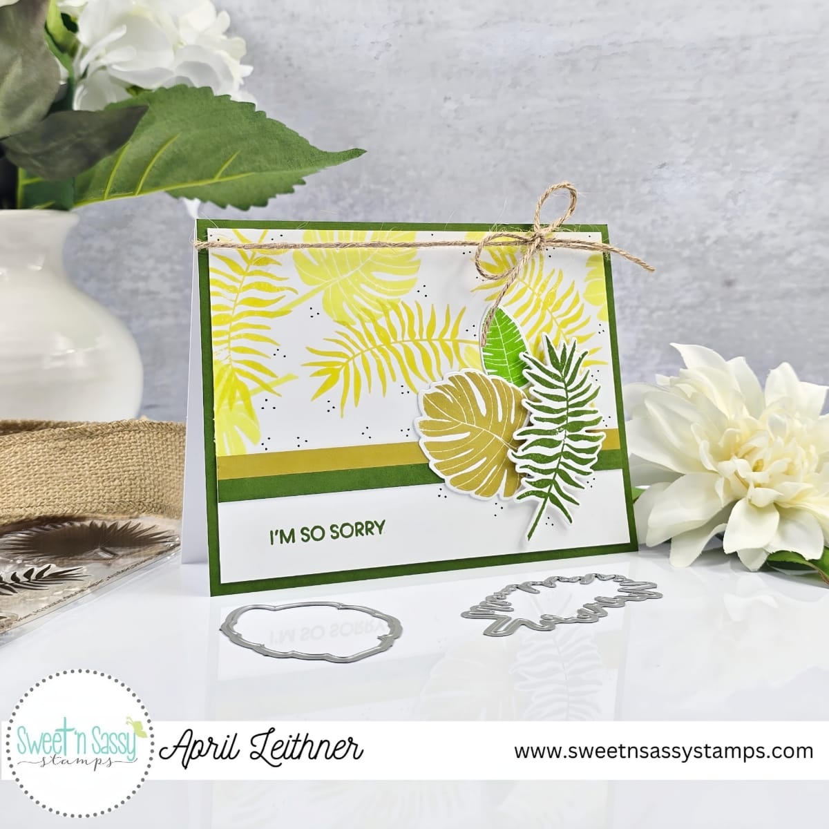 Tropical Foliage Silhouettes Clear Stamp Set