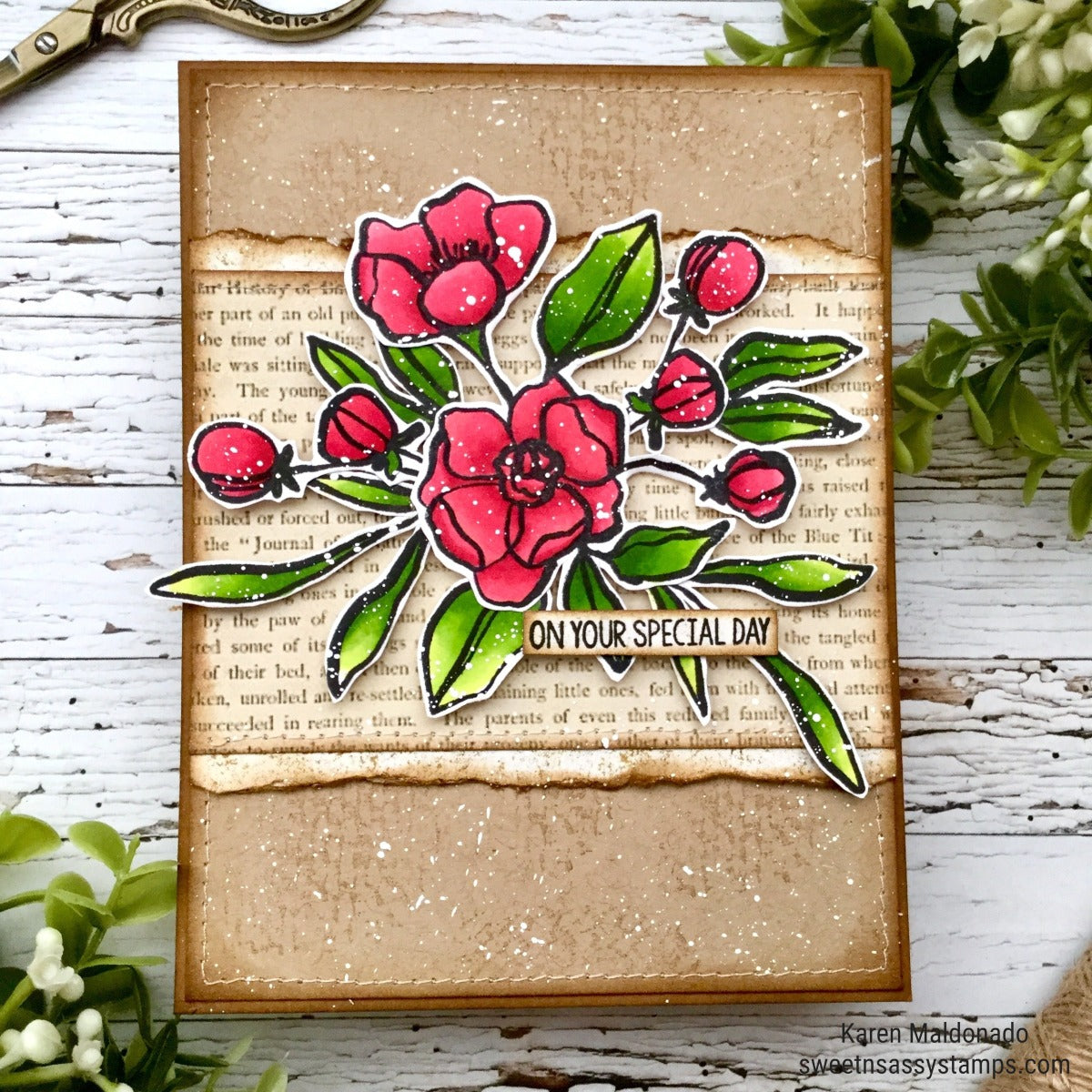 Sketched Florals Clear Stamp Set