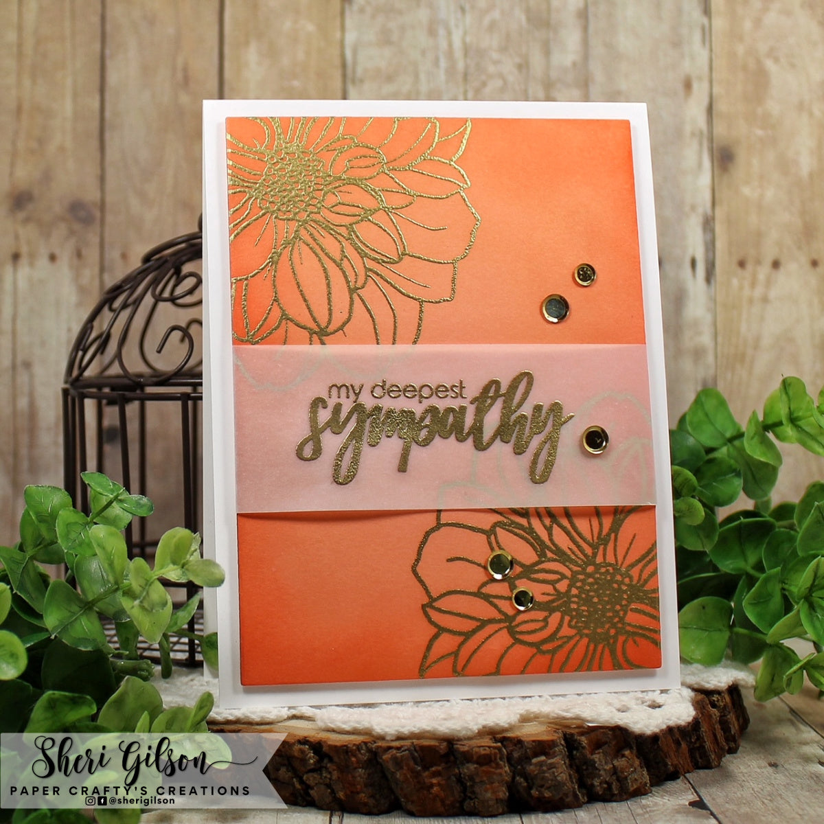 Dahlia Background Clear Stamp