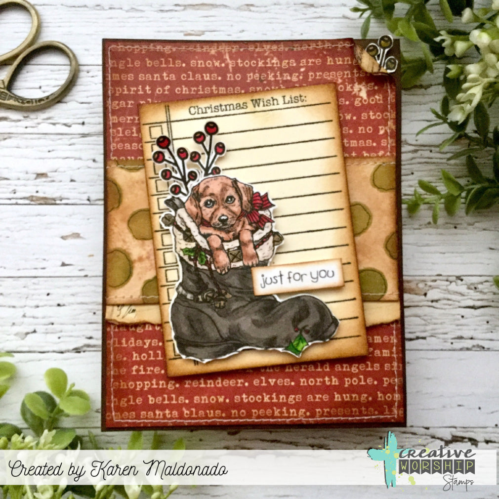 Christmas Wish List Clear Stamp Set