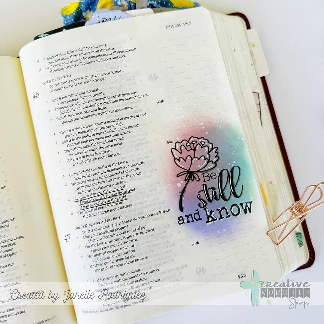 Be Still & Know Clear Stamp Set