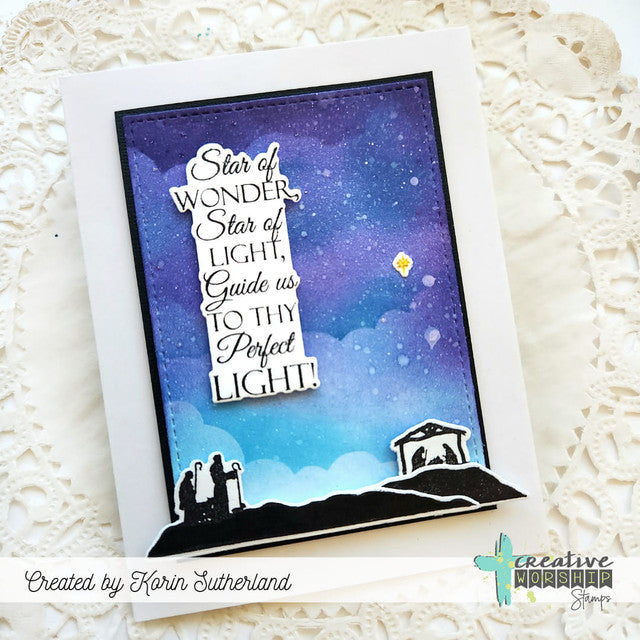 Scene Silhouettes: Jesus is Born Clear Stamp Set