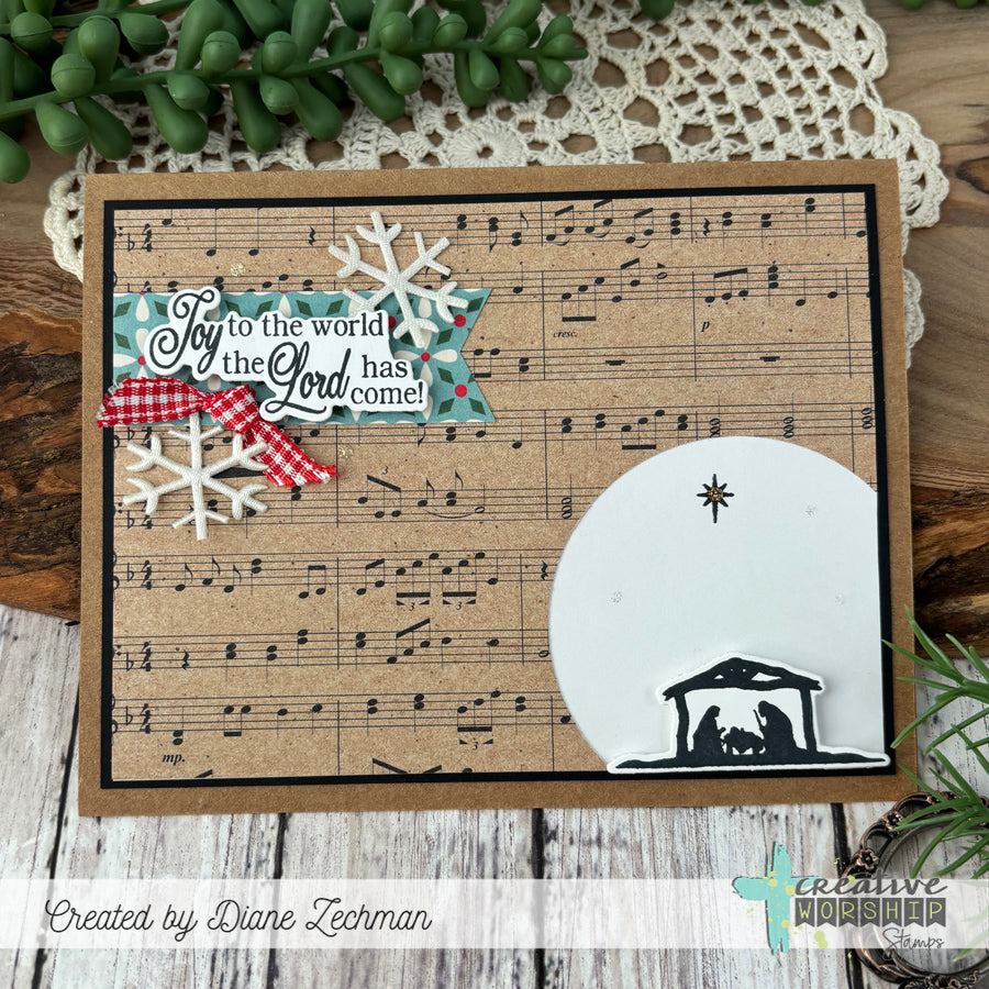 Scene Silhouettes: Jesus is Born Stamp & Die Bundle