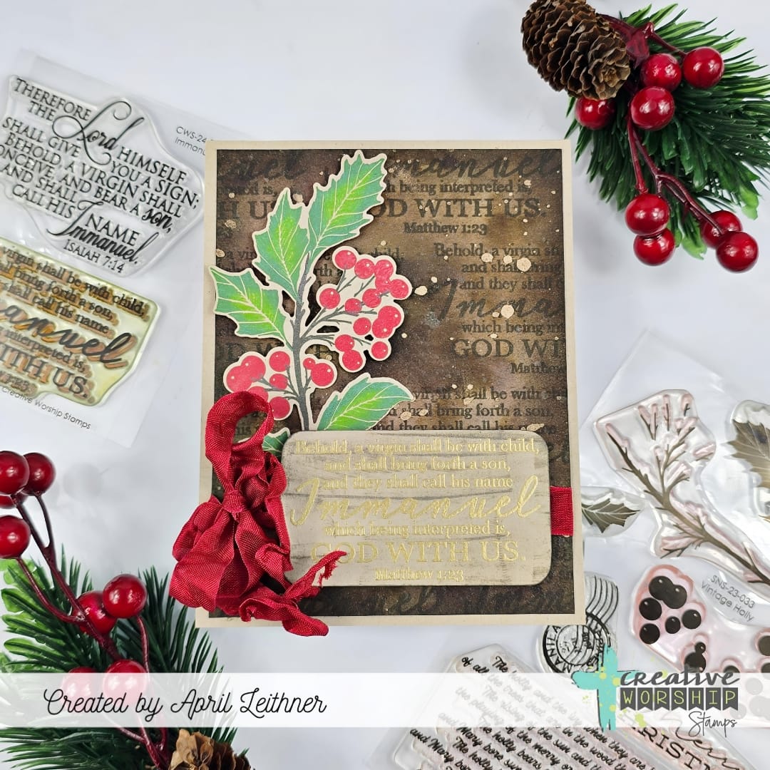 Vintage Holly Stamp & Die Bundle