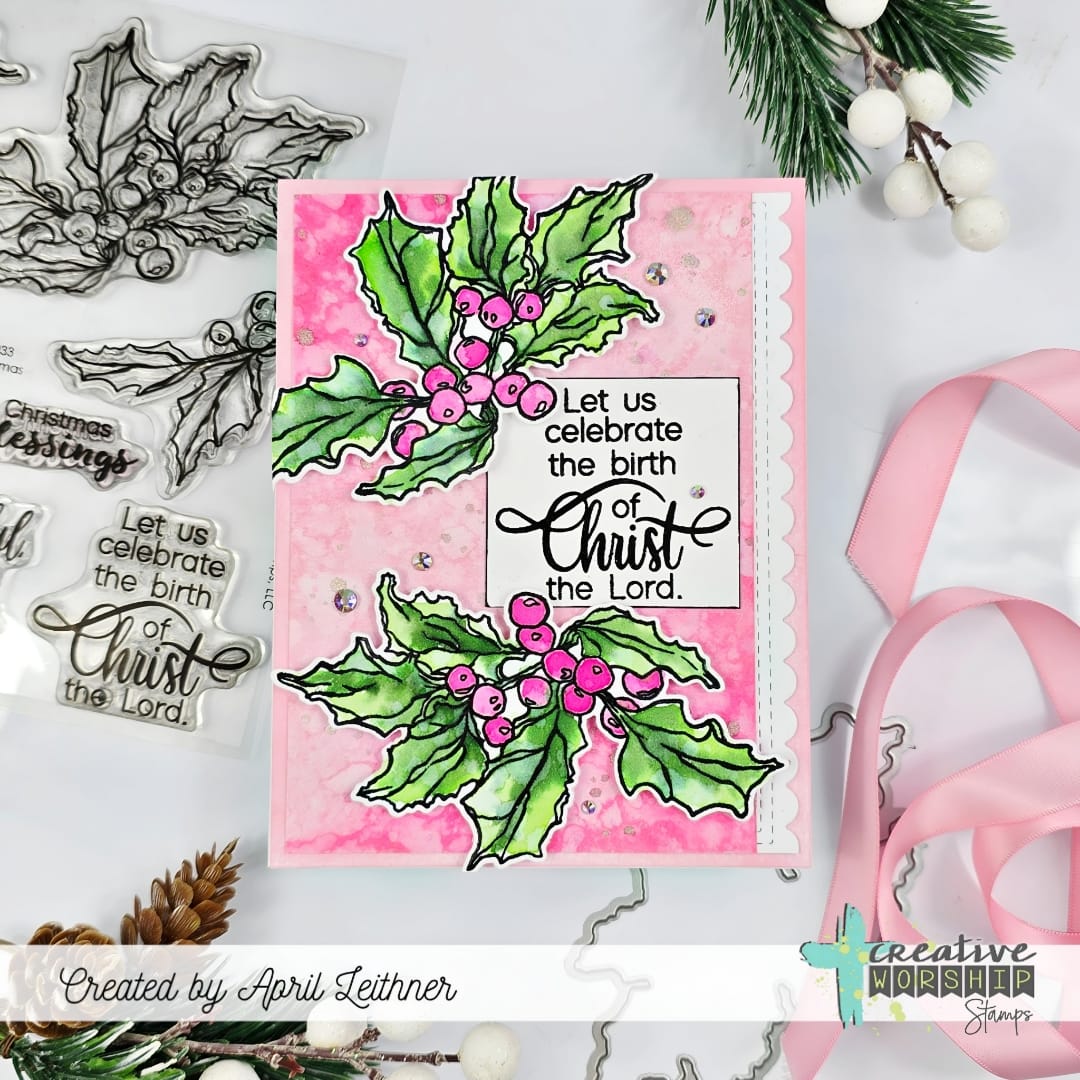 Holly Christmas Stamp & Die Bundle