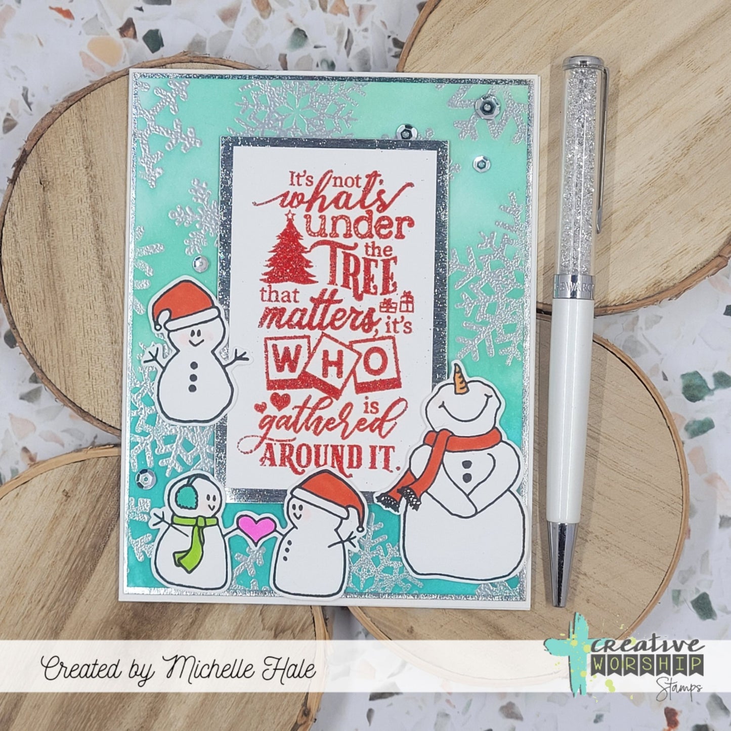 Christmas Word Art Clear Stamp Set