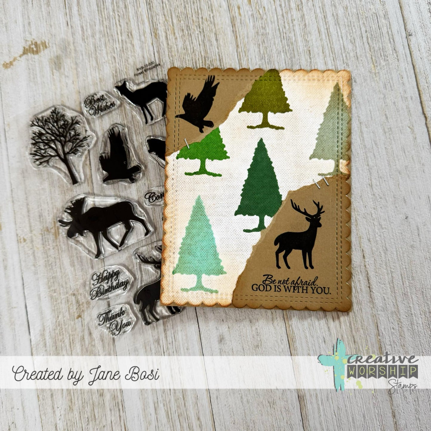 Forest Silhouettes Clear Stamp Set