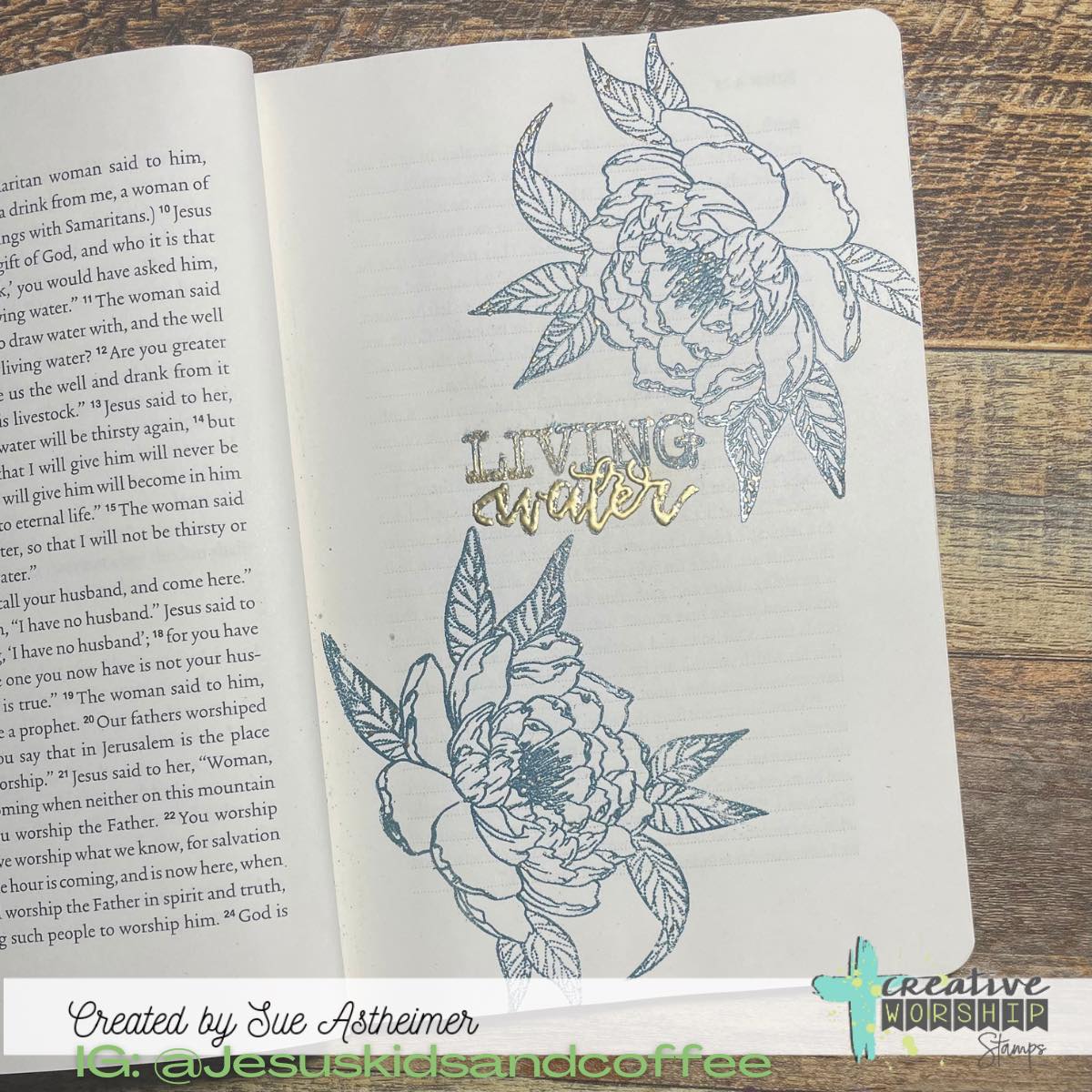 Peaceful Peonies Clear Stamp Set