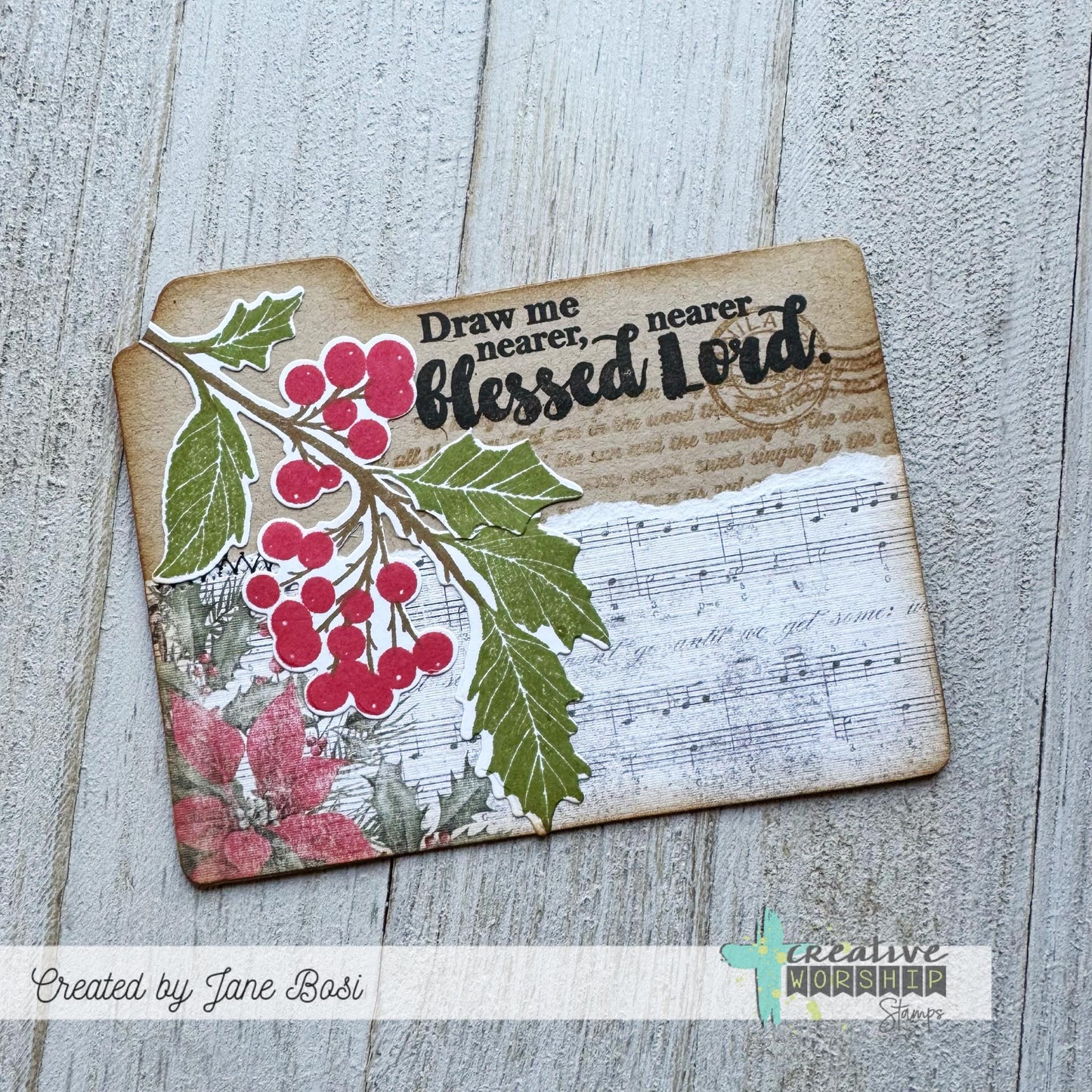 Vintage Holly Stamp & Die Bundle