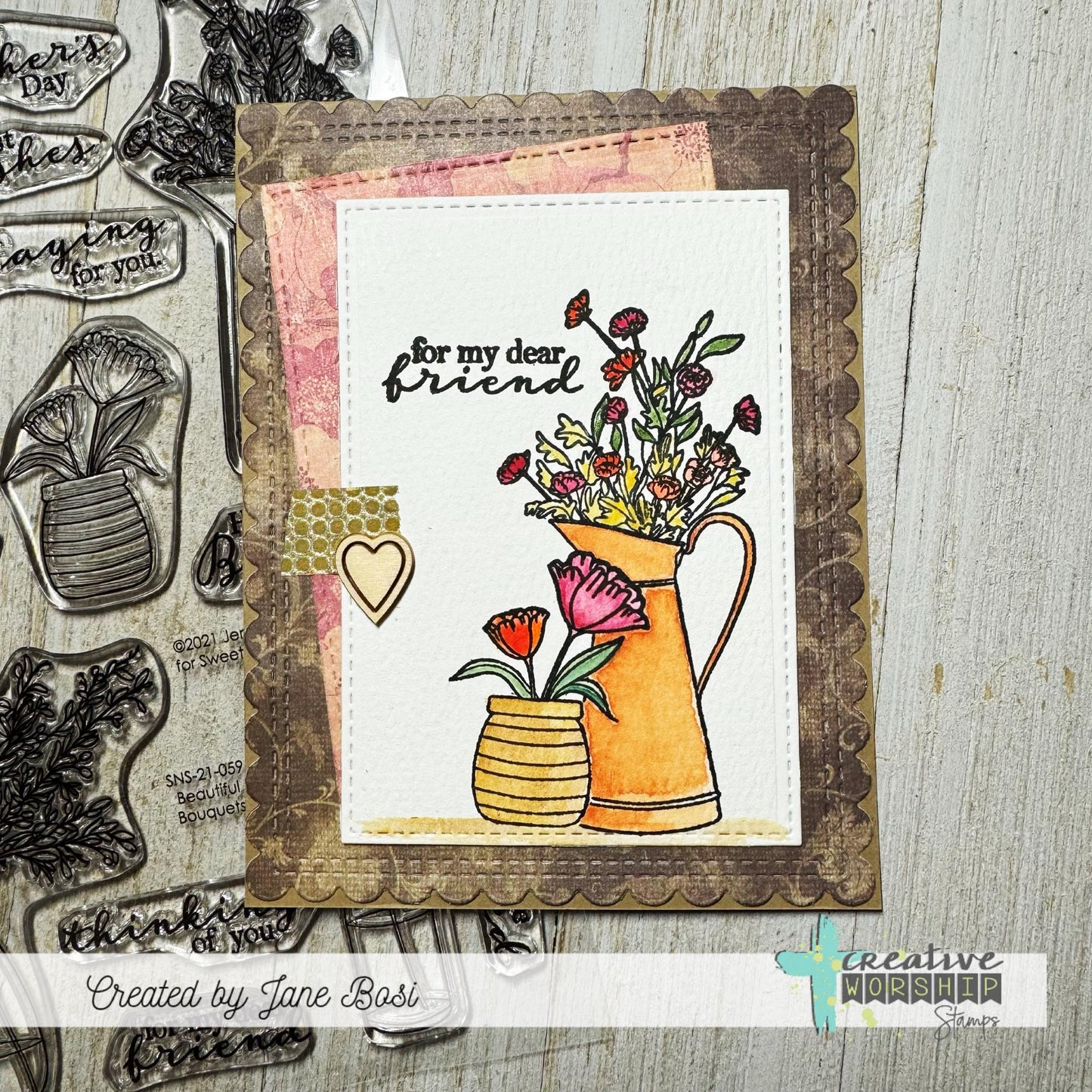 Beautiful Bouquets Clear Stamp Set