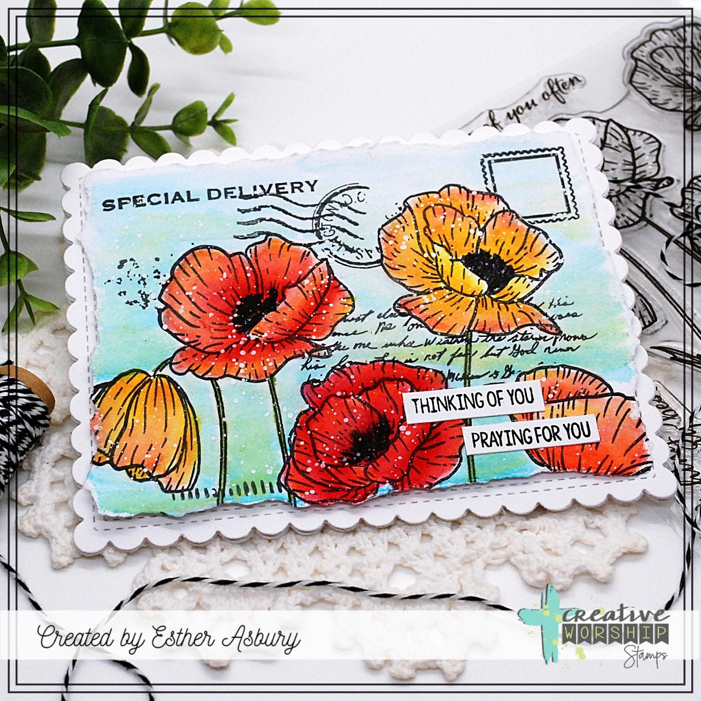 Poppy Field Clear Stamp Set