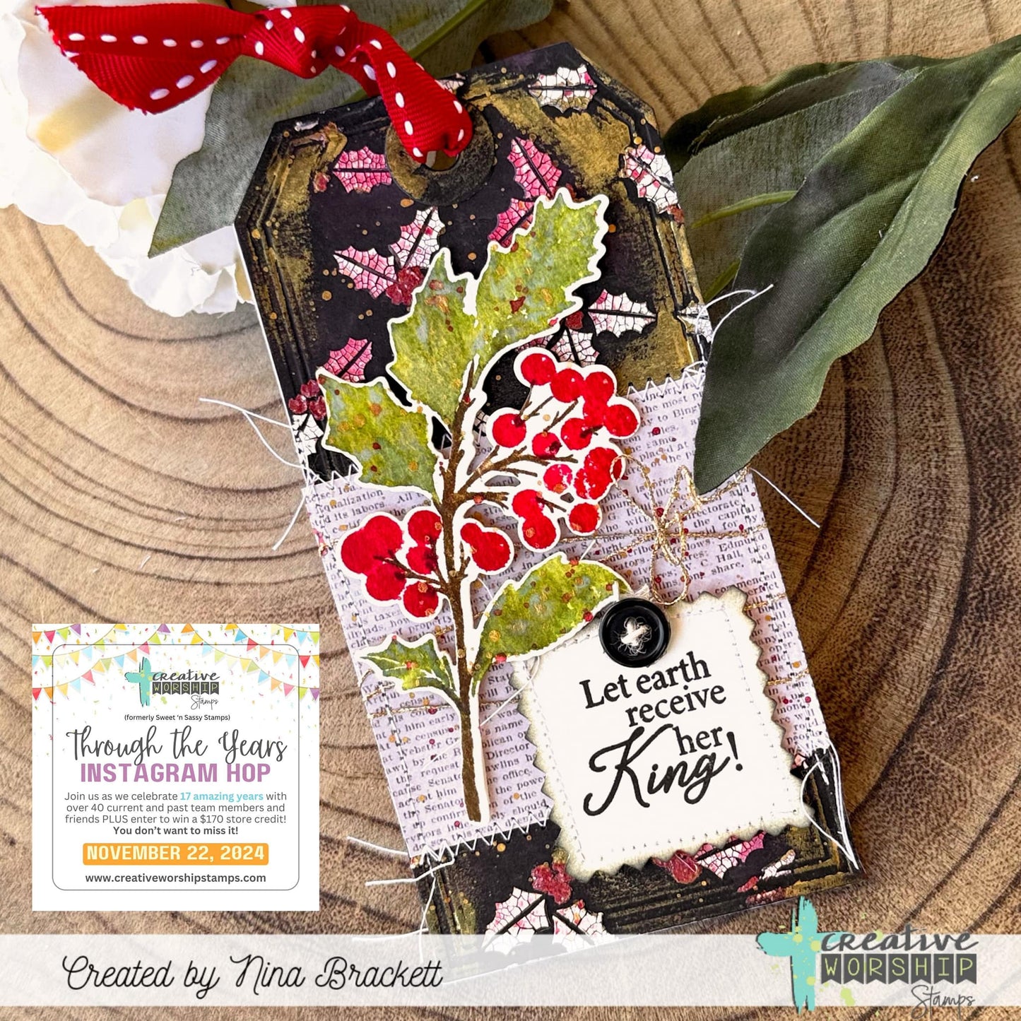 Vintage Holly Stamp & Die Bundle