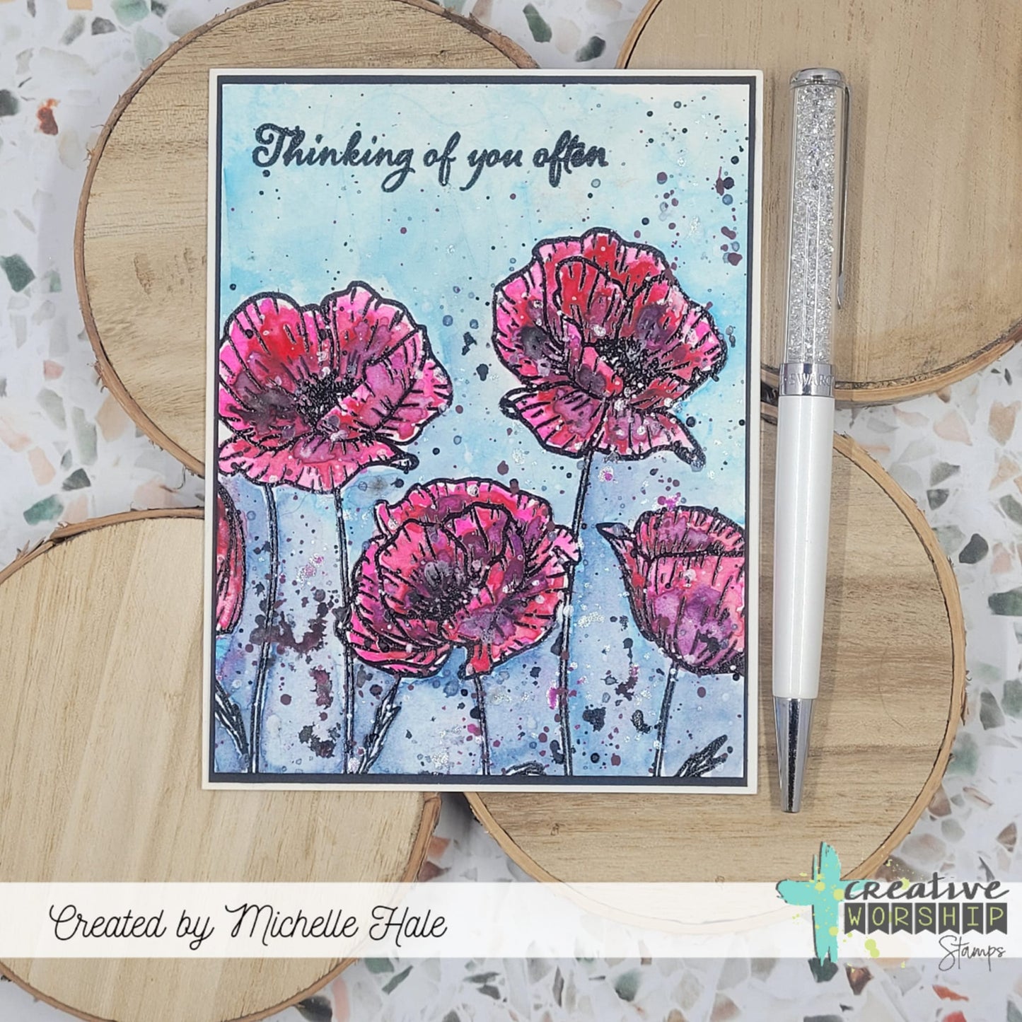 Poppy Field Clear Stamp Set