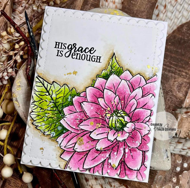 Dazzling Dahlia Clear Stamp Set