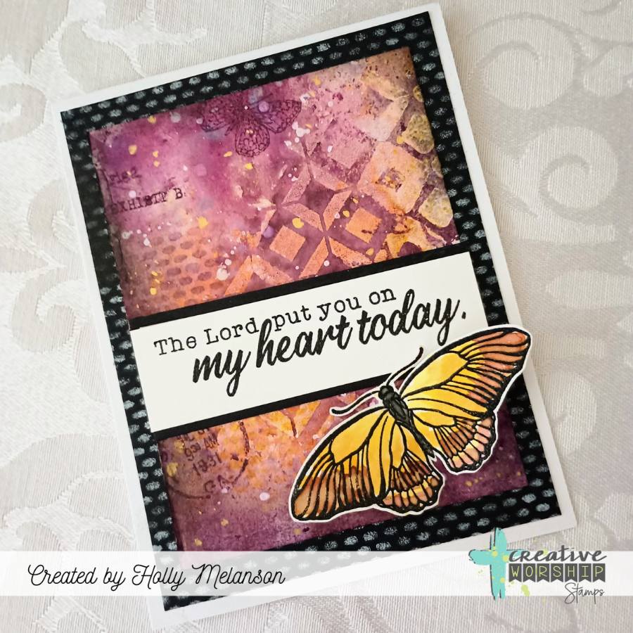 Vintage Butterflies & Blooms Clear Stamp Set