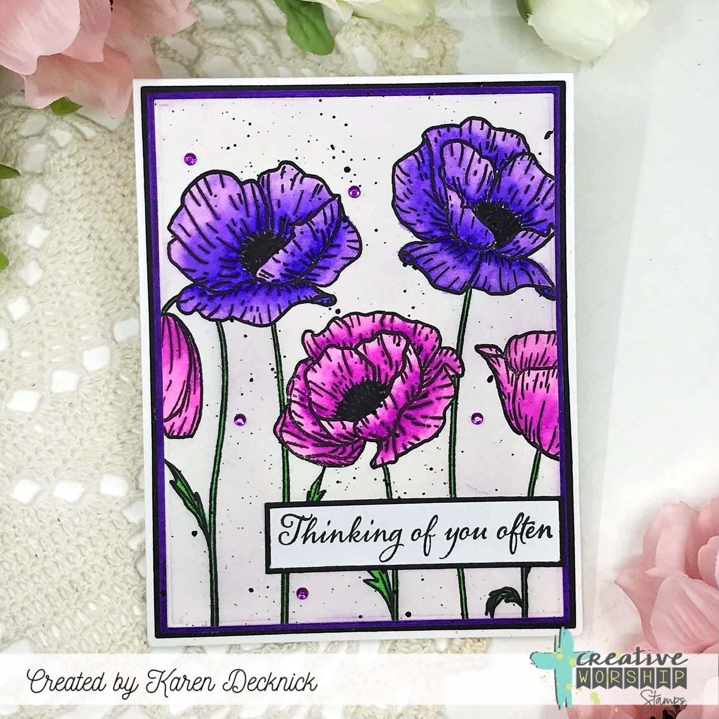 Poppy Field Clear Stamp Set