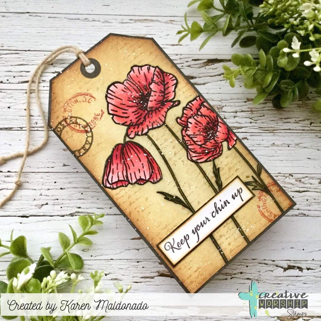 Poppy Field Clear Stamp Set