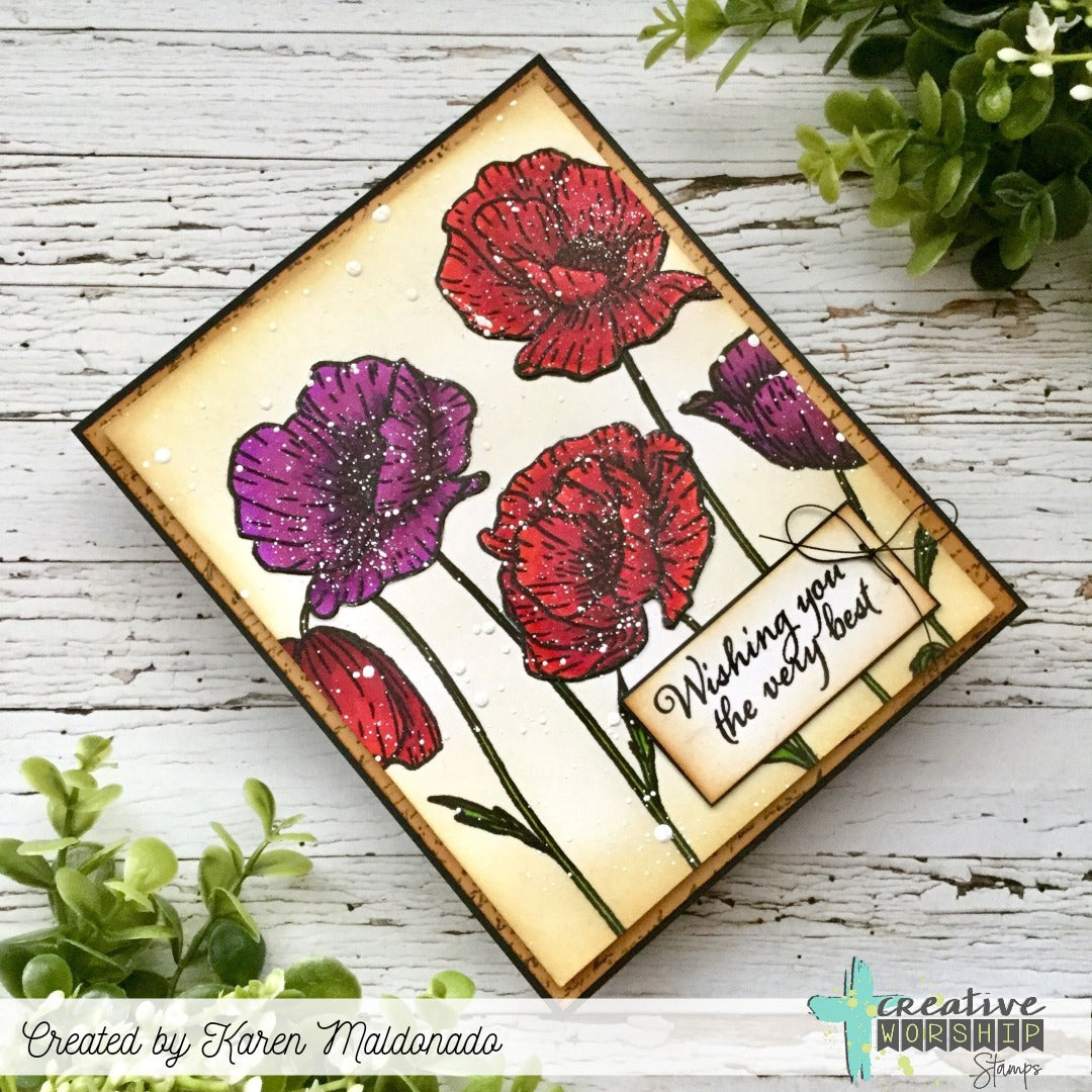 Poppy Field Clear Stamp Set