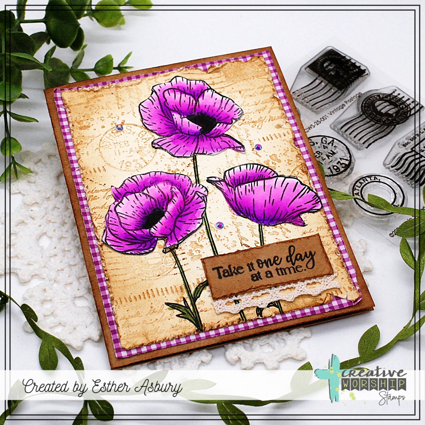 Poppy Field Clear Stamp Set