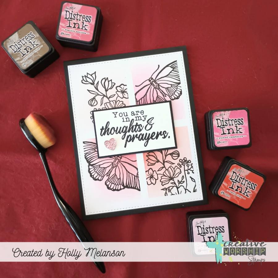 Vintage Butterflies & Blooms Clear Stamp Set