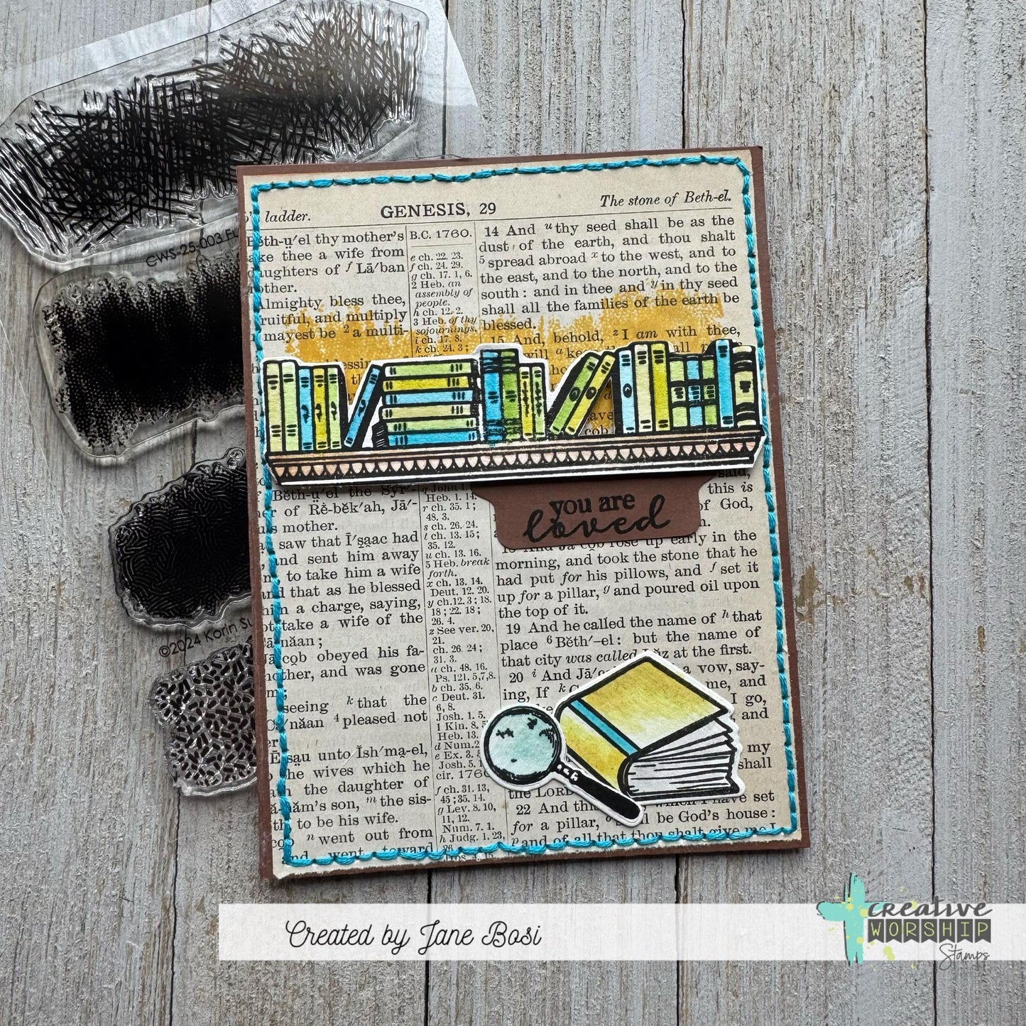 Library Treasures Stamps & Die Bundle