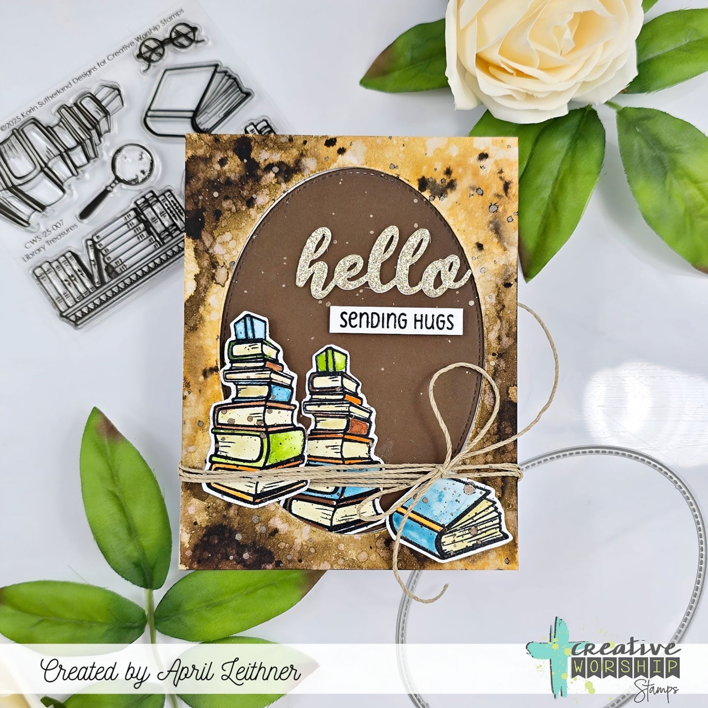 Library Treasures Stamps & Die Bundle