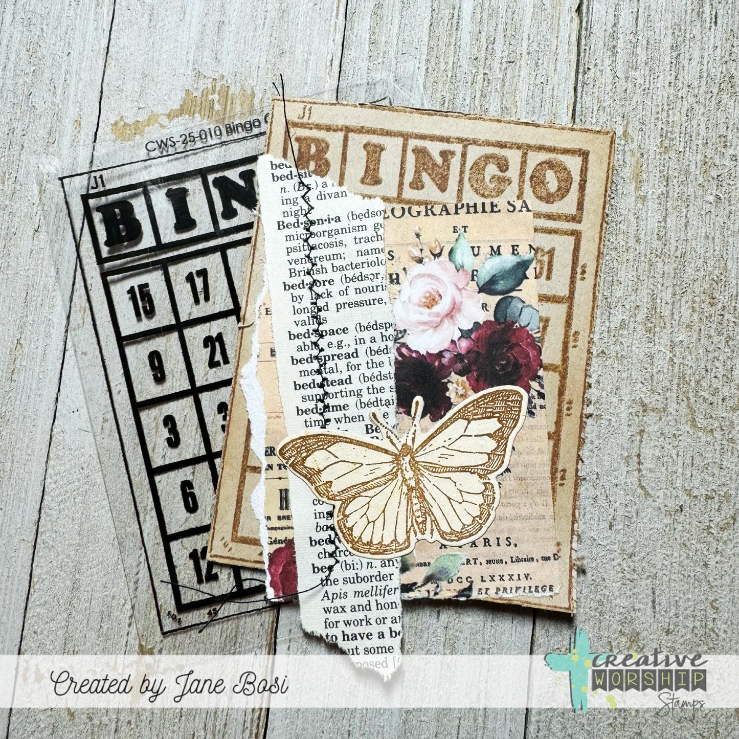 Bingo Card Clear Stamp Set