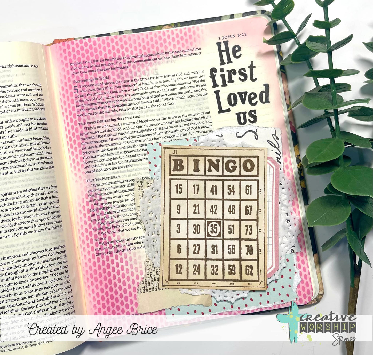 Bingo Card Clear Stamp Set