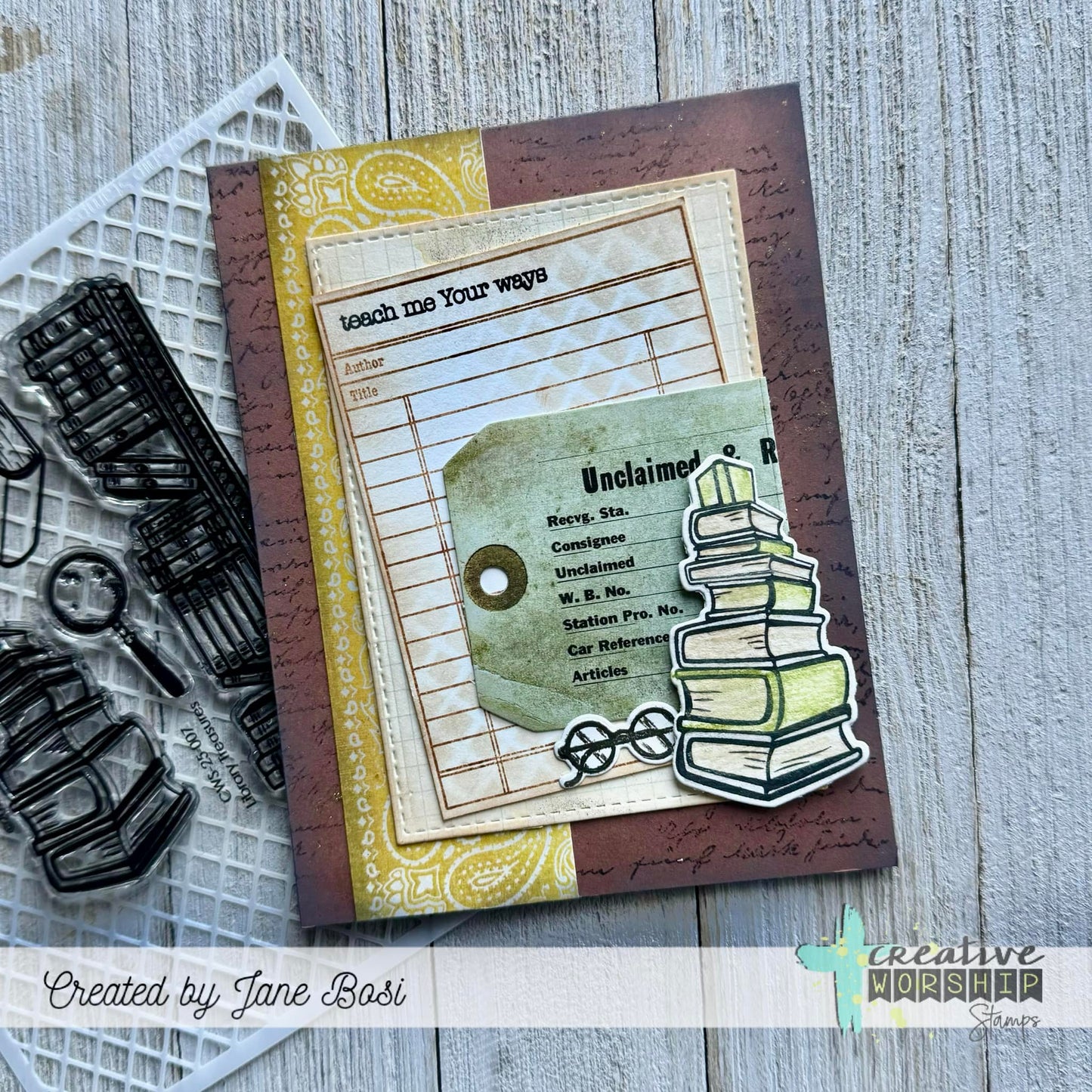 Library Treasures Stamps & Die Bundle