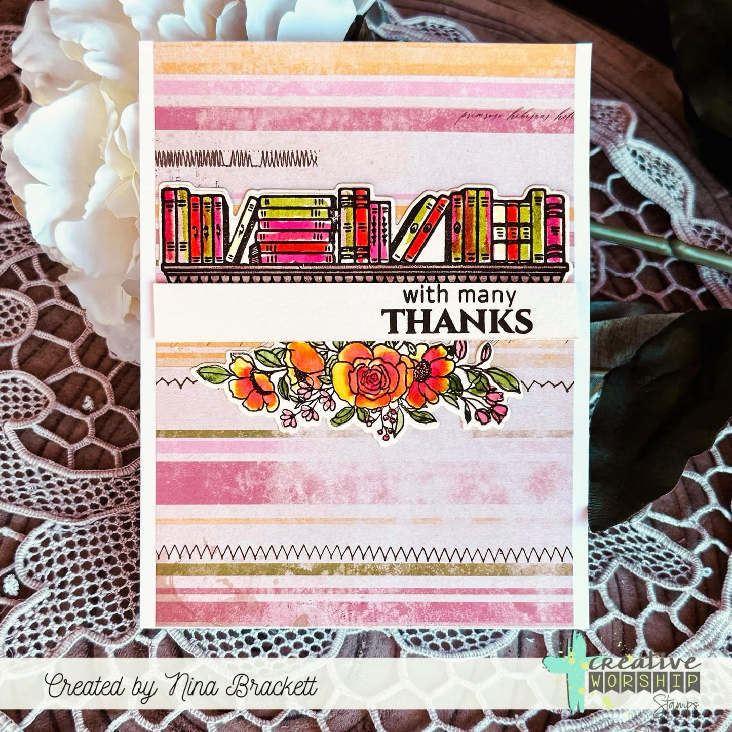 Library Treasures Stamps & Die Bundle