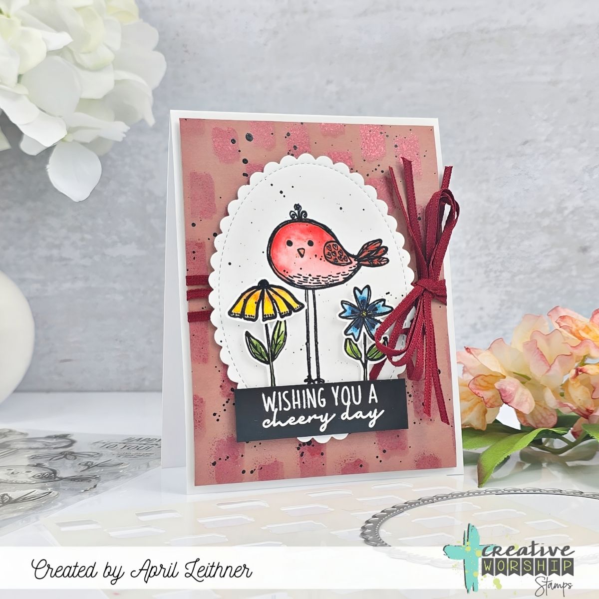 Cheery Birds & Buds Clear Stamp Set