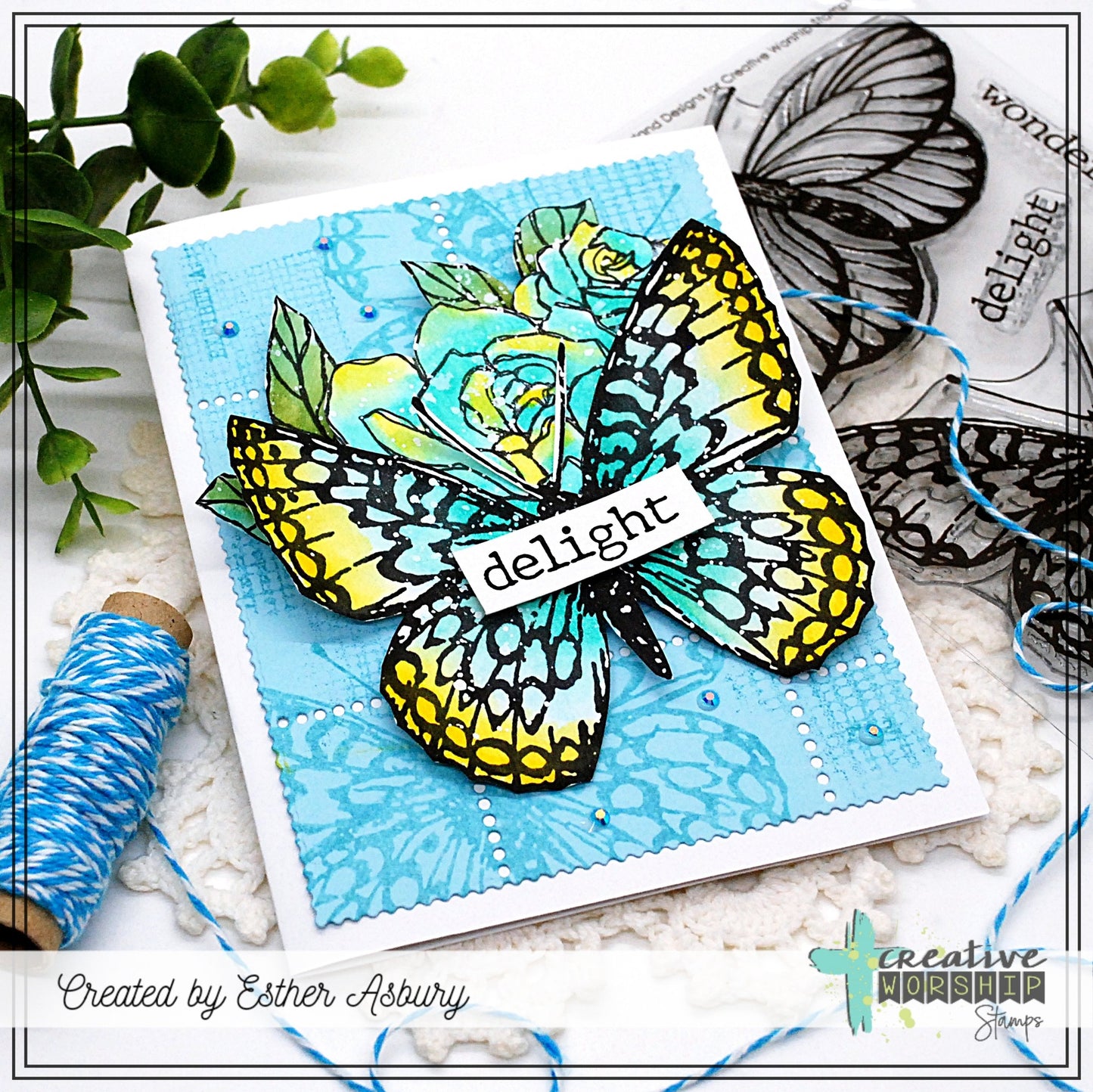Cheesecloth Background Clear Stamp