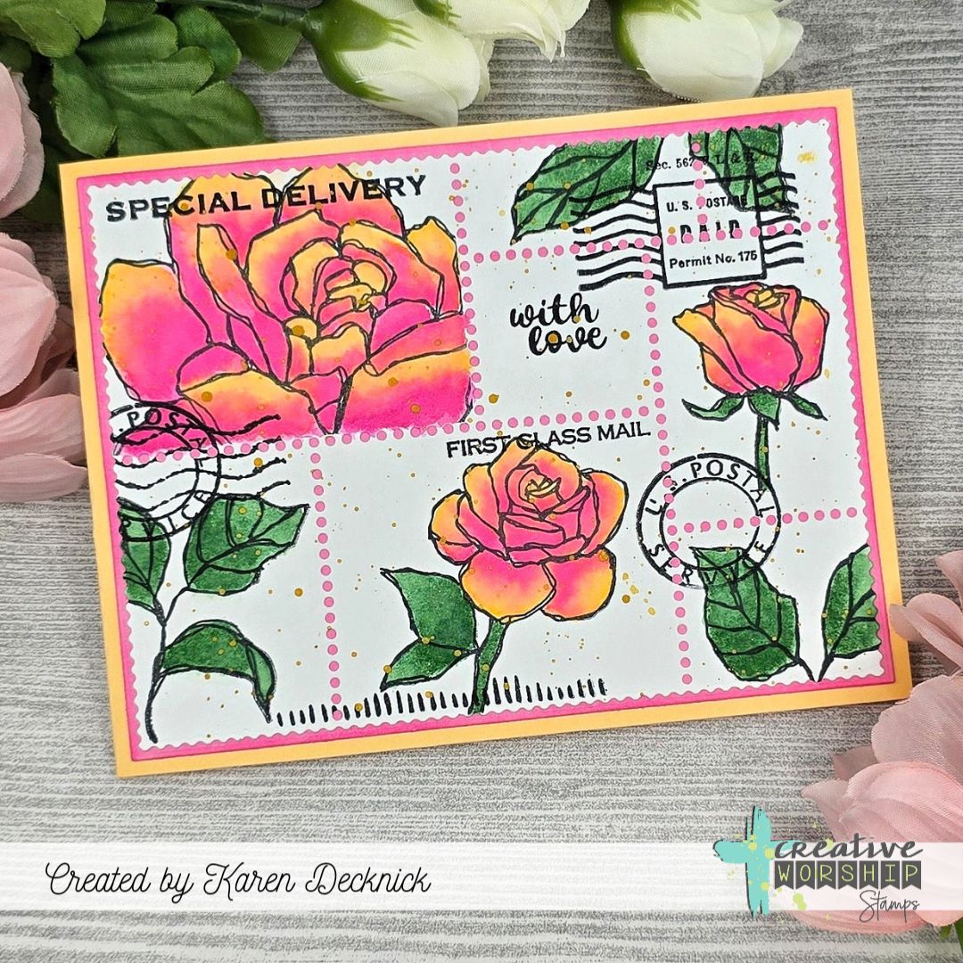 Postage Stamp Cover Plate Die Set