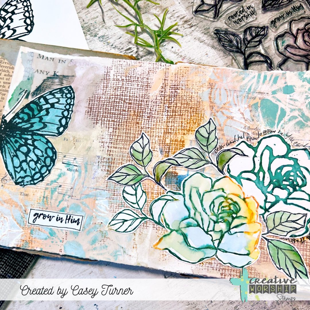 Cheesecloth Background Clear Stamp