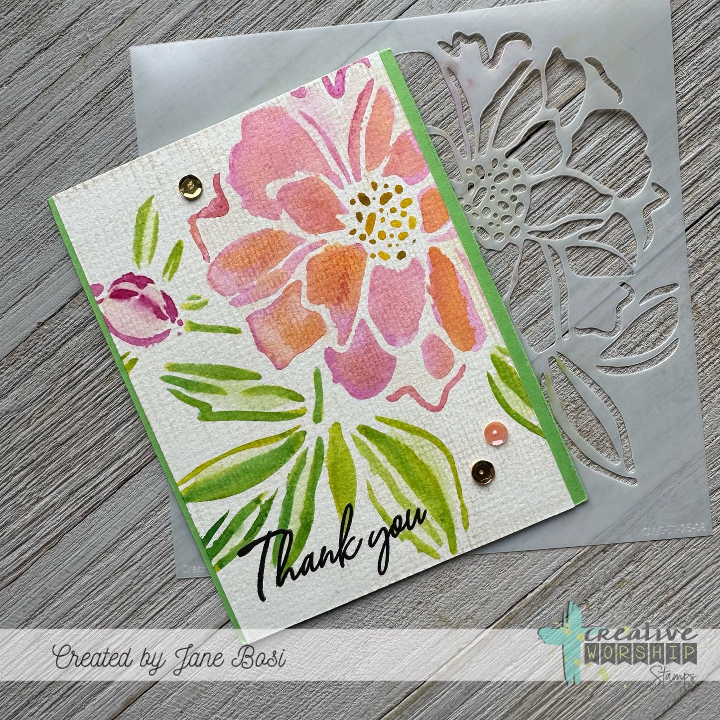 Cheesecloth Background Clear Stamp
