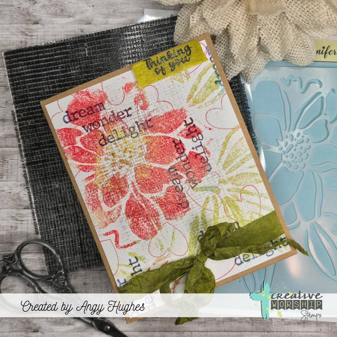 Cheesecloth Background Clear Stamp