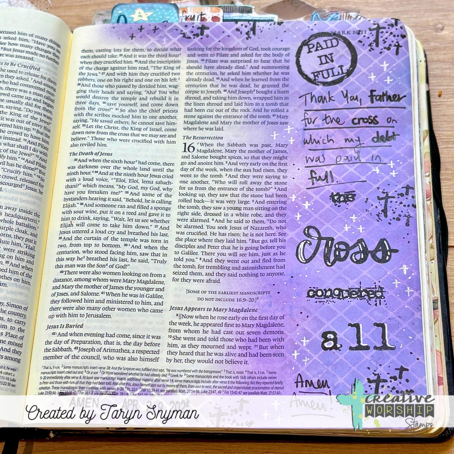 He Proved His Love Clear Stamp Set