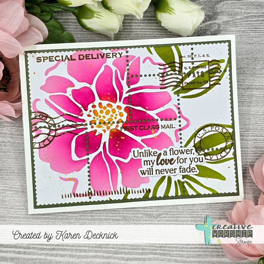 Postage Stamp Cover Plate Die Set