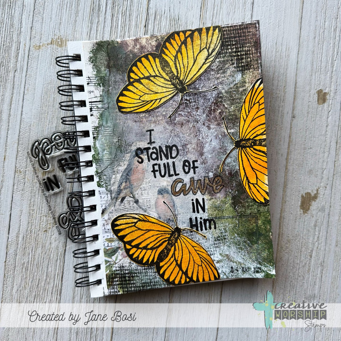 Cheesecloth Background Clear Stamp