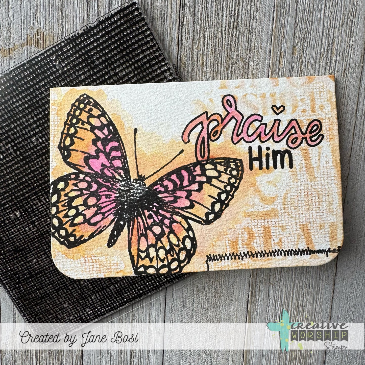 Cheesecloth Background Clear Stamp