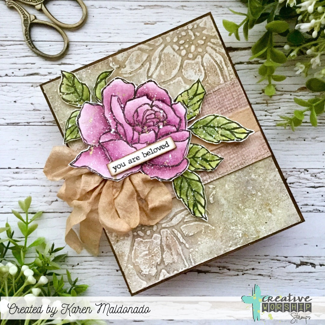 Cheesecloth Background Clear Stamp