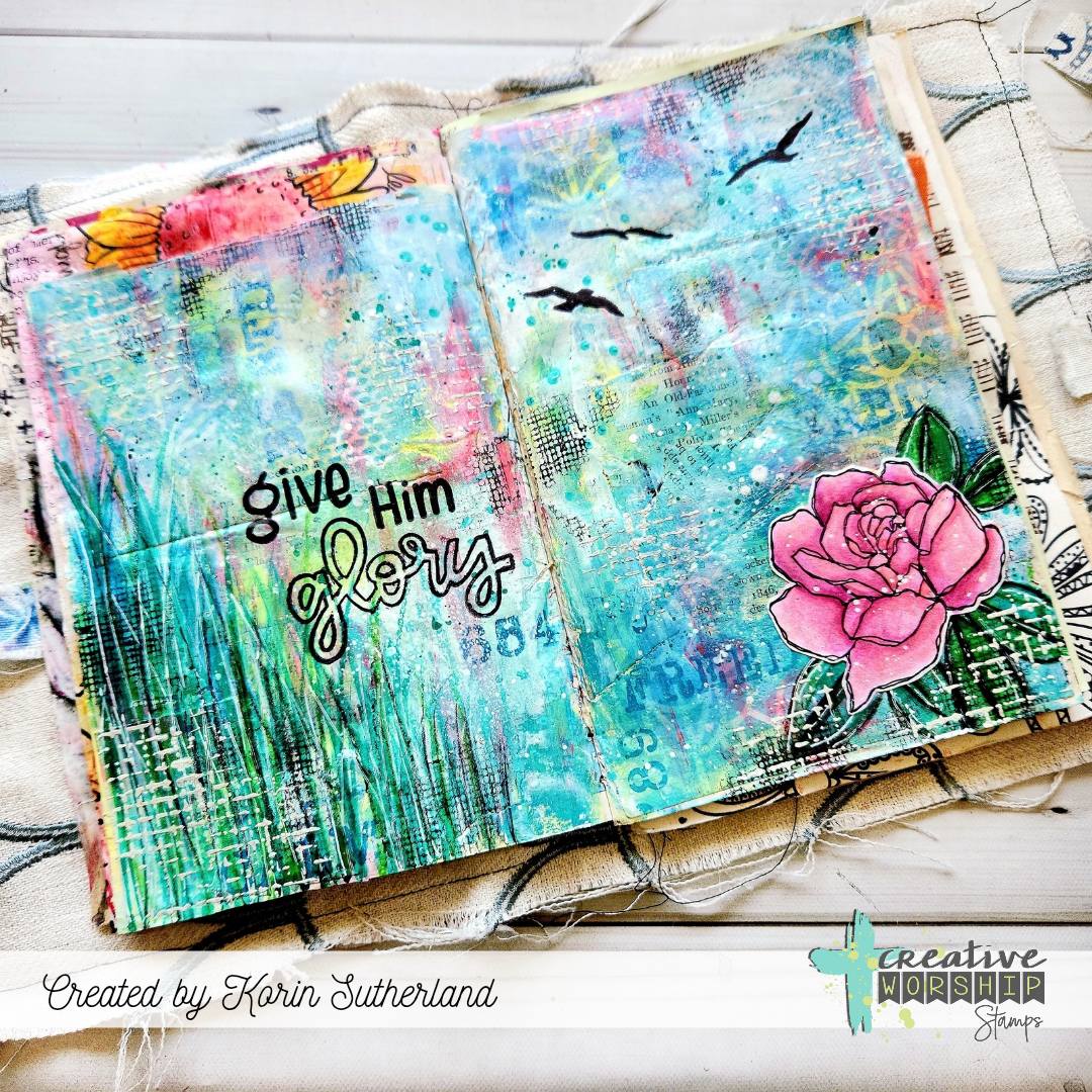 Cheesecloth Background Clear Stamp
