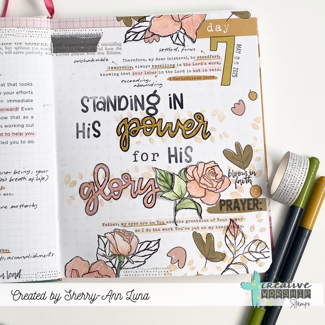 Sketched Roses Clear Stamp Set