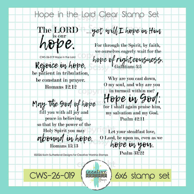 Hope in the Lord Clear Stamp Set