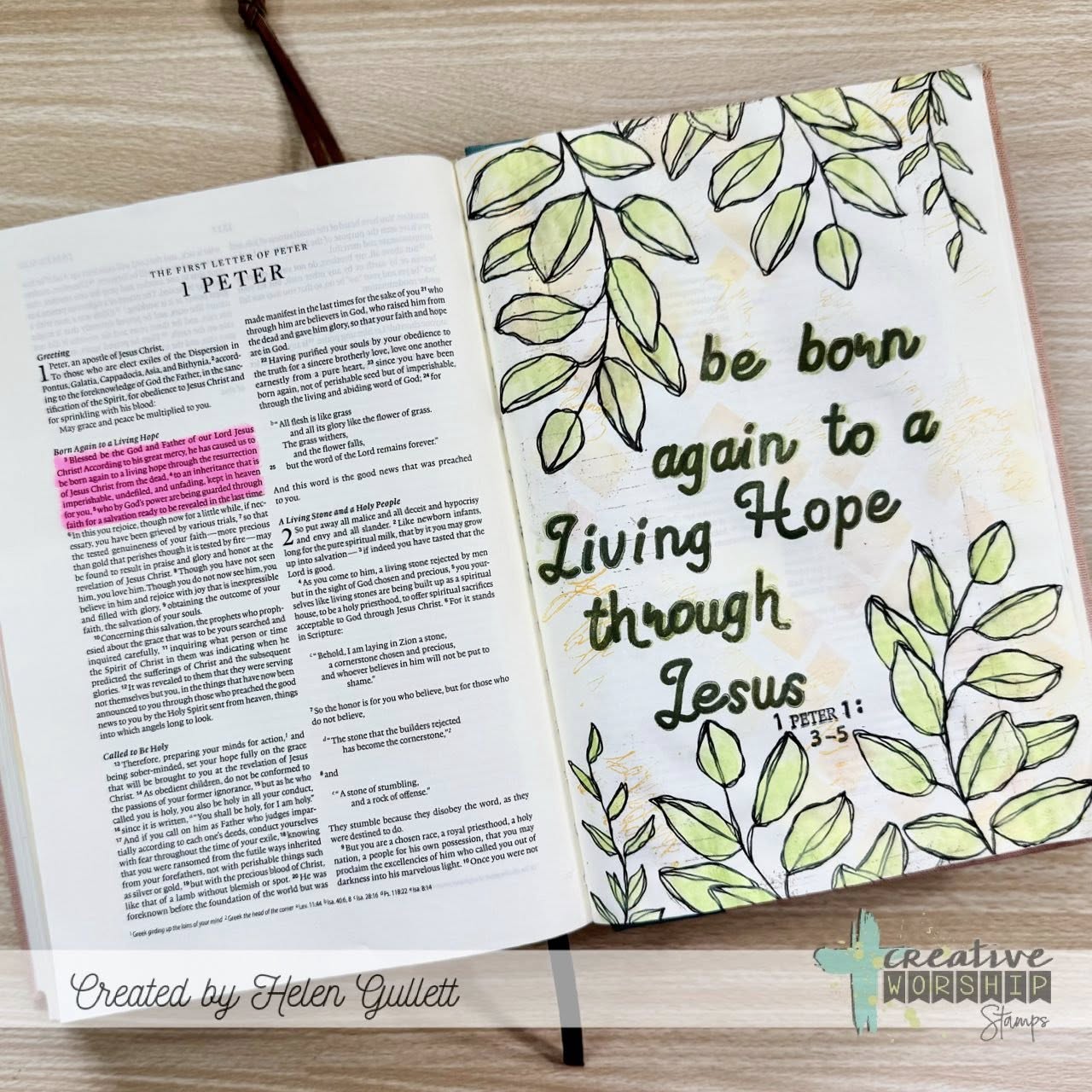 Peaceful Botanicals Clear Stamp Set