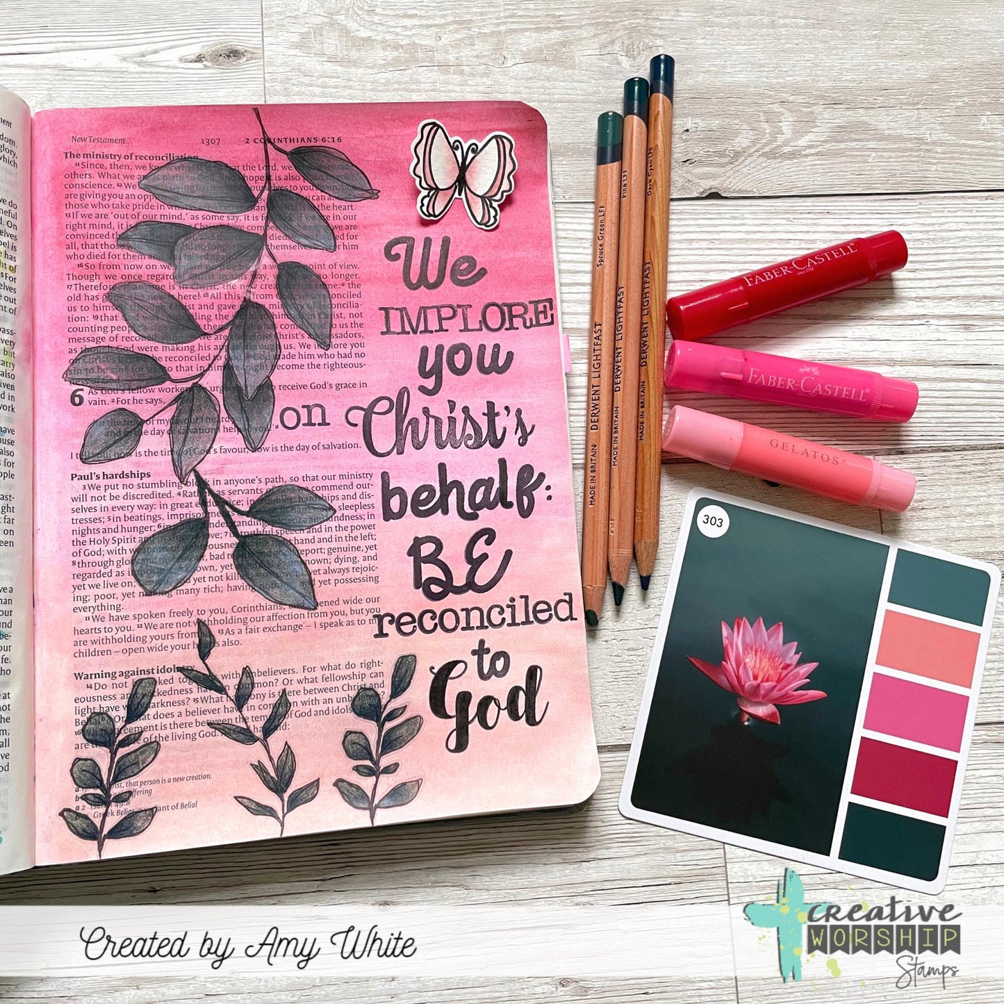 Peaceful Botanicals Clear Stamp Set