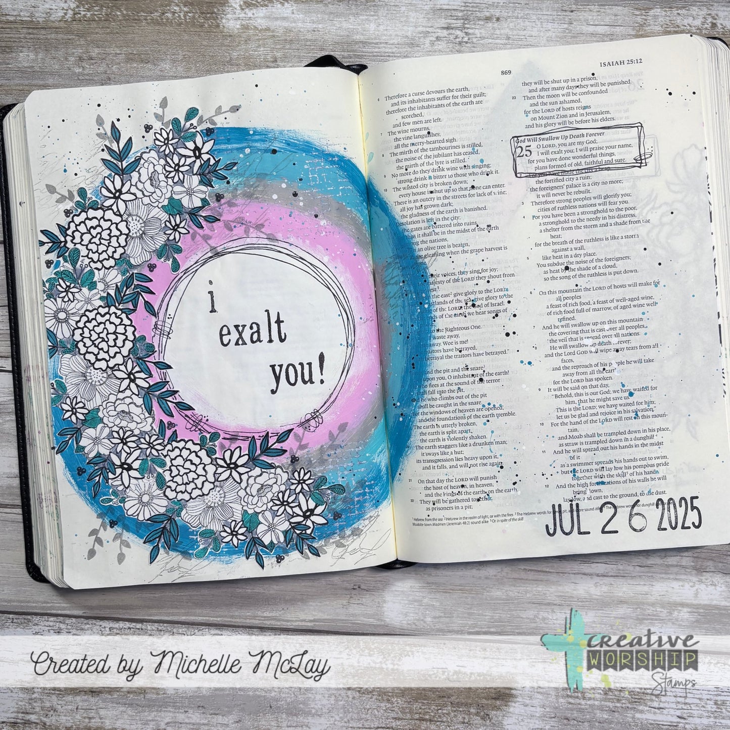 Mini Grunge Type Alpha Clear Stamp Set